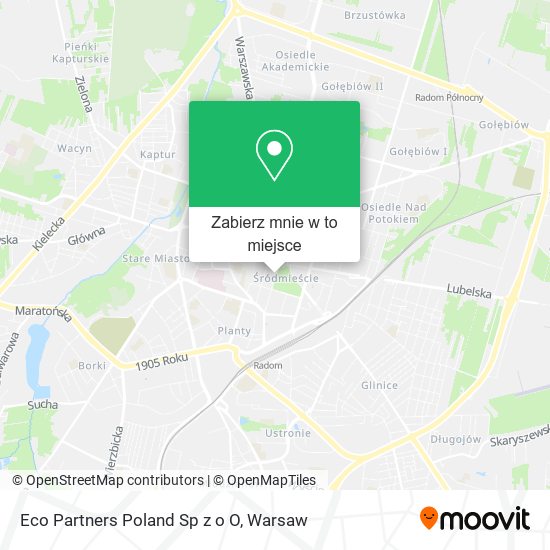 Mapa Eco Partners Poland Sp z o O