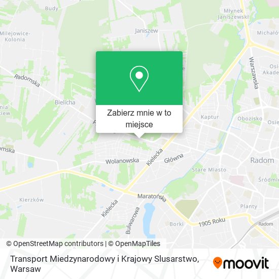 Mapa Transport Miedzynarodowy i Krajowy Slusarstwo