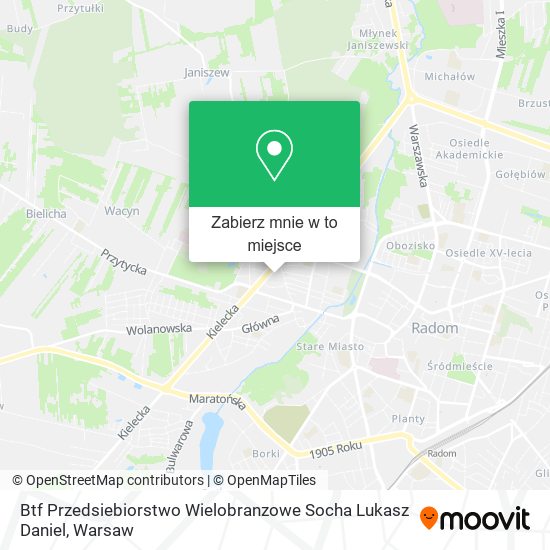 Mapa Btf Przedsiebiorstwo Wielobranzowe Socha Lukasz Daniel