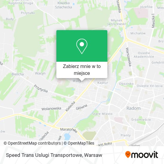Mapa Speed Trans Uslugi Transportowe