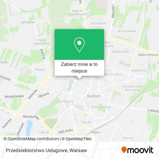 Mapa Przedsiebiorstwo Uslugowe