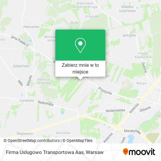 Mapa Firma Uslugowo Transportowa Aas