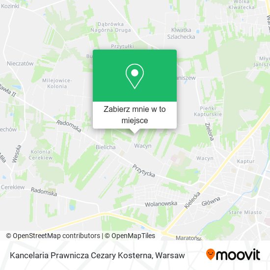 Mapa Kancelaria Prawnicza Cezary Kosterna