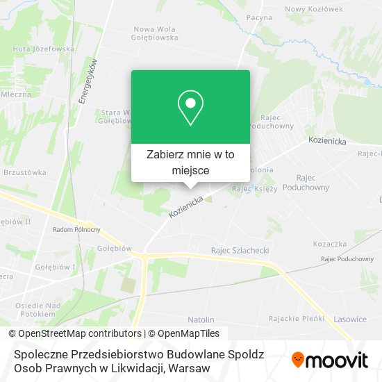 Mapa Spoleczne Przedsiebiorstwo Budowlane Spoldz Osob Prawnych w Likwidacji