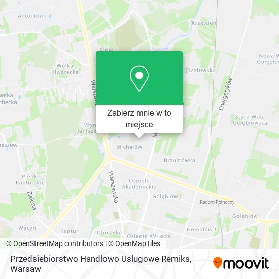 Mapa Przedsiebiorstwo Handlowo Uslugowe Remiks