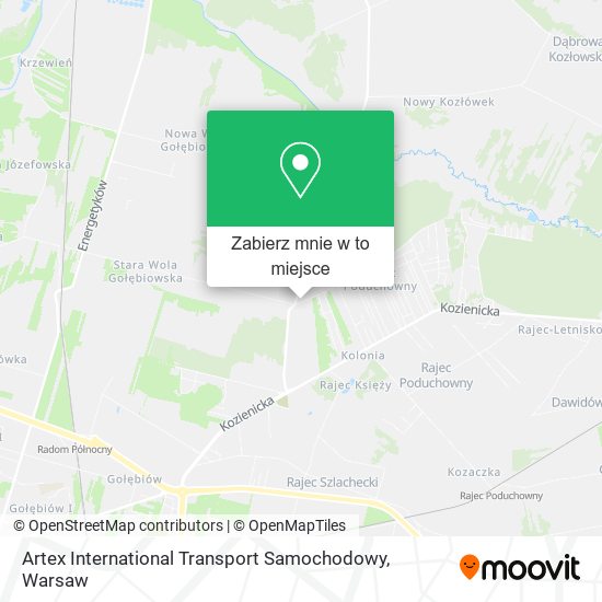 Mapa Artex International Transport Samochodowy