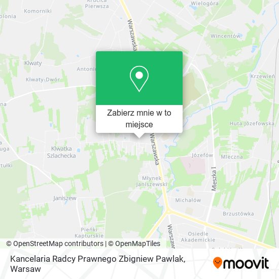 Mapa Kancelaria Radcy Prawnego Zbigniew Pawlak