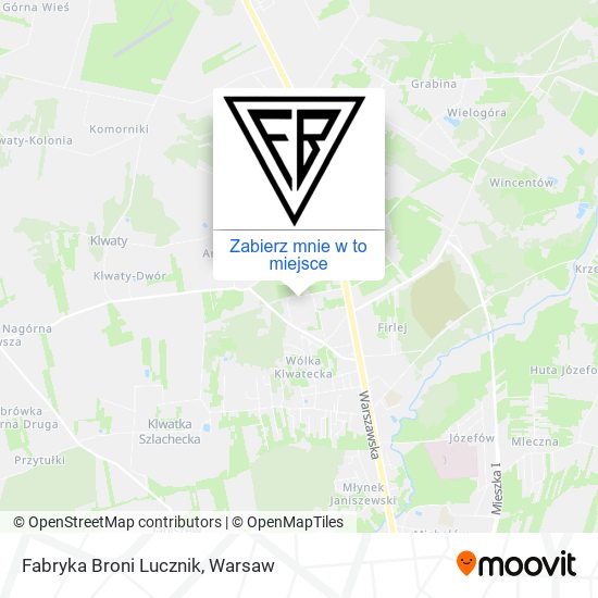 Mapa Fabryka Broni Lucznik