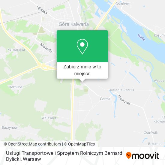 Mapa Usługi Transportowe i Sprzętem Rolniczym Bernard Dylicki