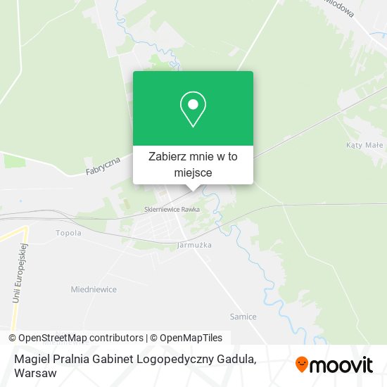 Mapa Magiel Pralnia Gabinet Logopedyczny Gadula