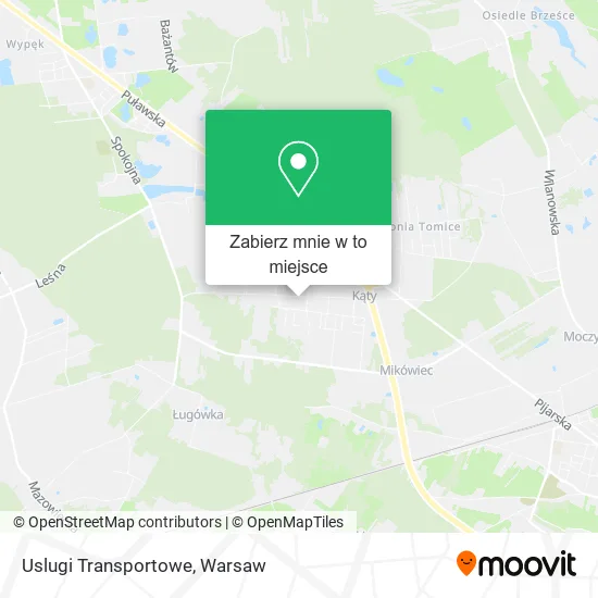 Mapa Uslugi Transportowe