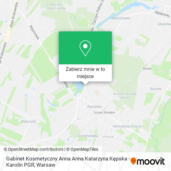 Mapa Gabinet Kosmetyczny Anna Anna Katarzyna Kępska - Karolin PGR