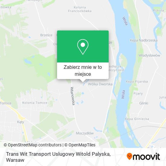 Mapa Trans Wit Transport Uslugowy Witold Palyska