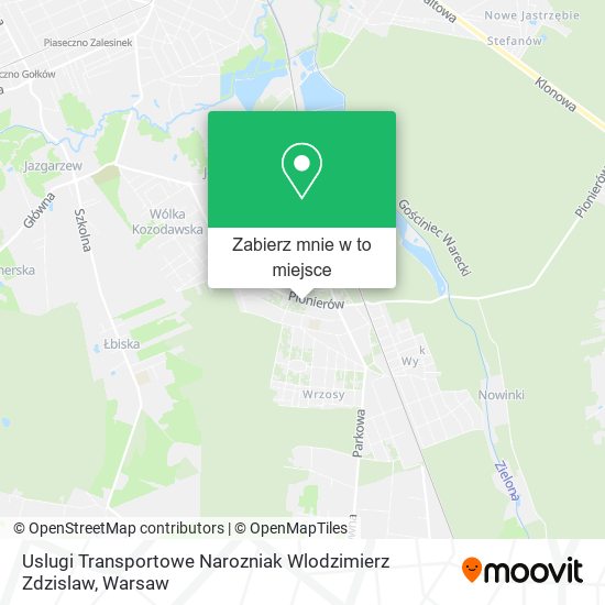 Mapa Uslugi Transportowe Narozniak Wlodzimierz Zdzislaw