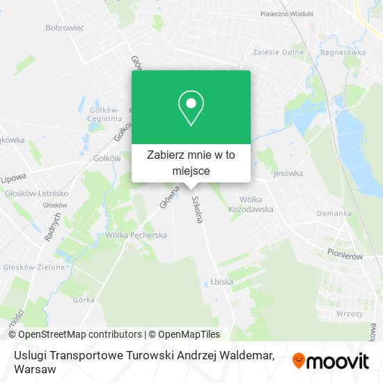 Mapa Uslugi Transportowe Turowski Andrzej Waldemar