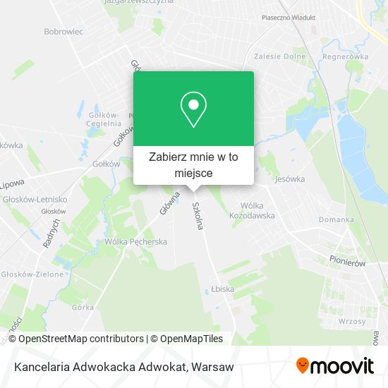 Mapa Kancelaria Adwokacka Adwokat