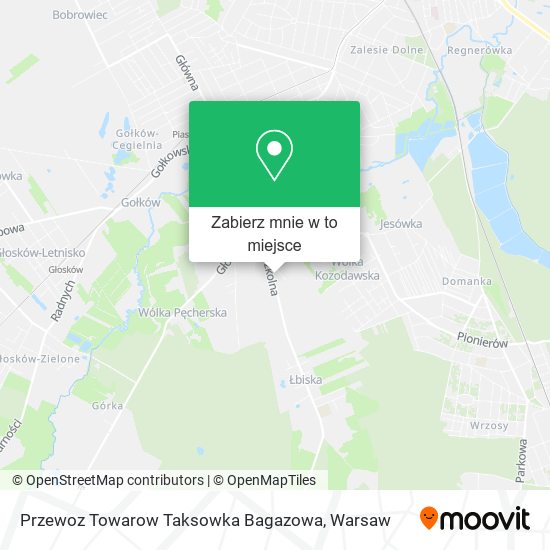 Mapa Przewoz Towarow Taksowka Bagazowa