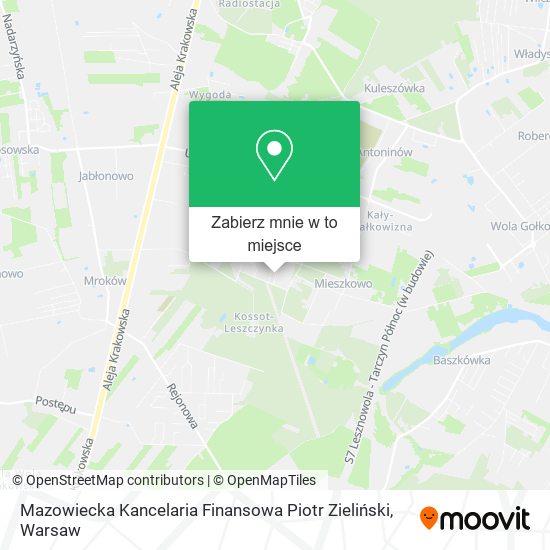 Mapa Mazowiecka Kancelaria Finansowa Piotr Zieliński