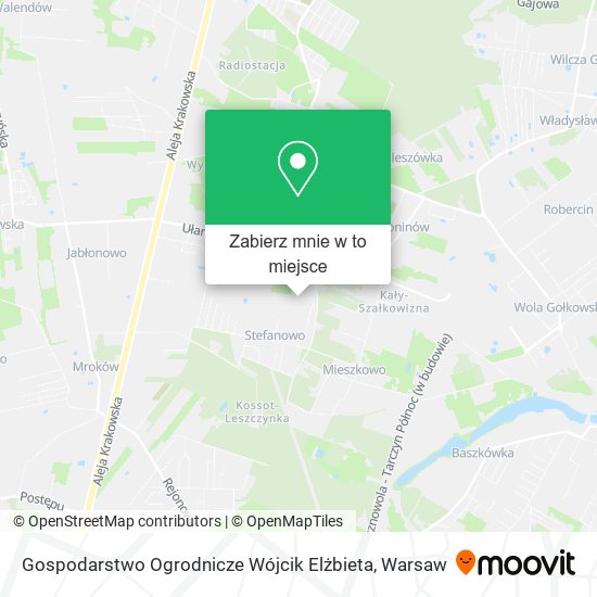 Mapa Gospodarstwo Ogrodnicze Wójcik Elżbieta