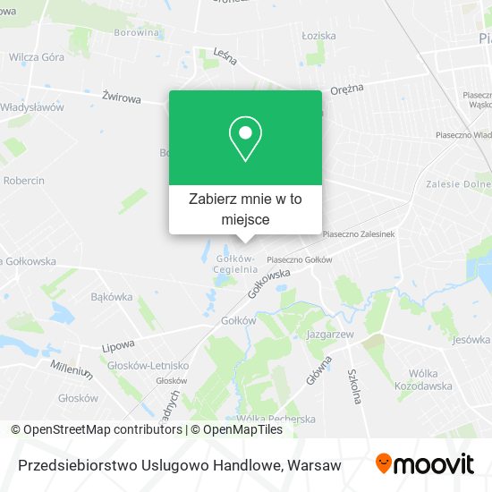 Mapa Przedsiebiorstwo Uslugowo Handlowe