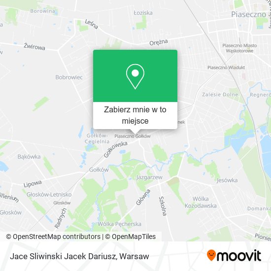 Mapa Jace Sliwinski Jacek Dariusz