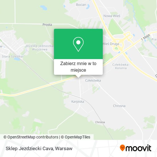 Mapa Sklep Jezdziecki Cava