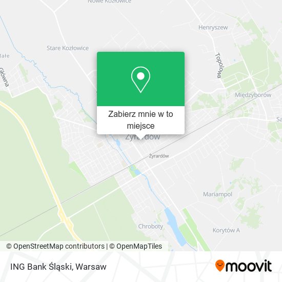 Mapa ING Bank Śląski