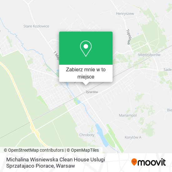 Mapa Michalina Wisniewska Clean House Uslugi Sprzatajaco Piorace