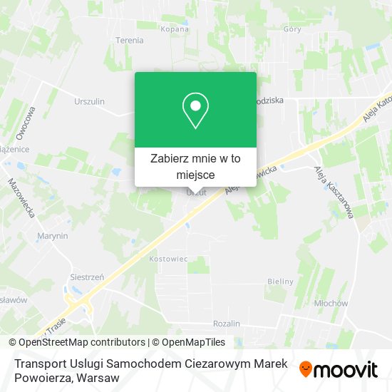 Mapa Transport Uslugi Samochodem Ciezarowym Marek Powoierza