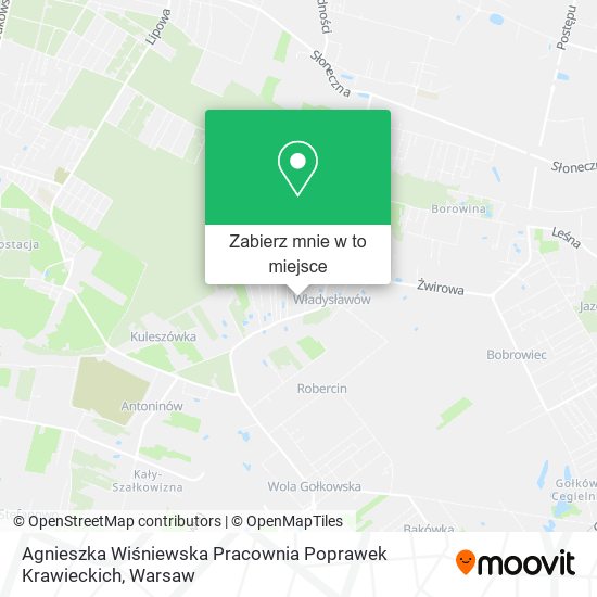 Mapa Agnieszka Wiśniewska Pracownia Poprawek Krawieckich