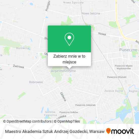 Mapa Maestro Akademia Sztuk Andrzej Gozdecki