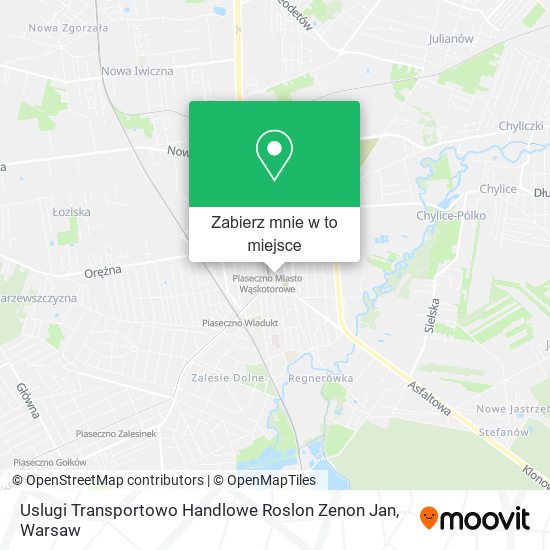 Mapa Uslugi Transportowo Handlowe Roslon Zenon Jan