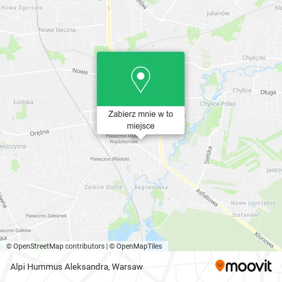 Mapa Alpi Hummus Aleksandra