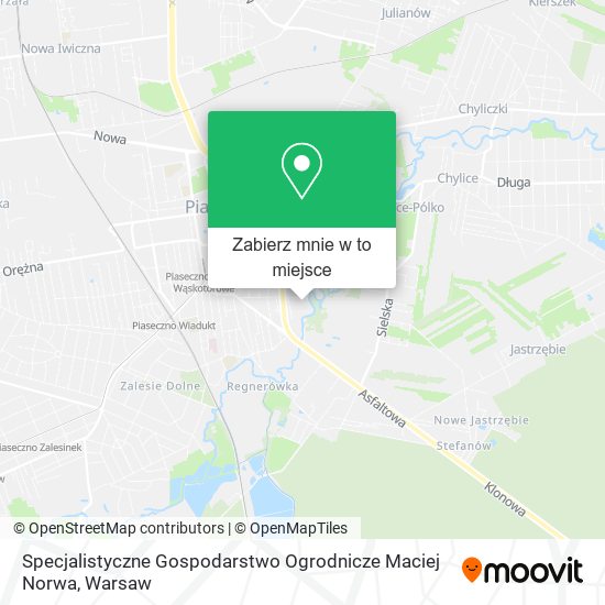 Mapa Specjalistyczne Gospodarstwo Ogrodnicze Maciej Norwa