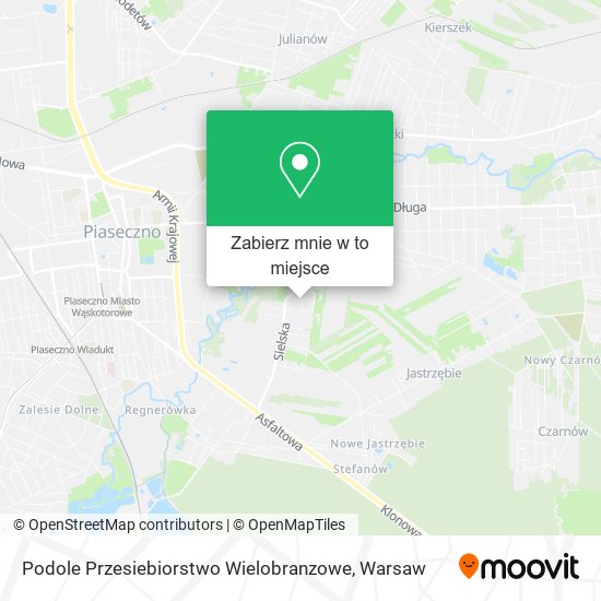 Mapa Podole Przesiebiorstwo Wielobranzowe