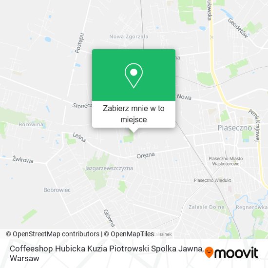 Mapa Coffeeshop Hubicka Kuzia Piotrowski Spolka Jawna