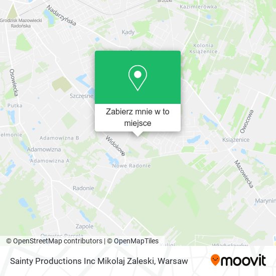 Mapa Sainty Productions Inc Mikolaj Zaleski