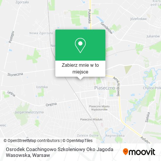 Mapa Osrodek Coachingowo Szkoleniowy Oko Jagoda Wasowska