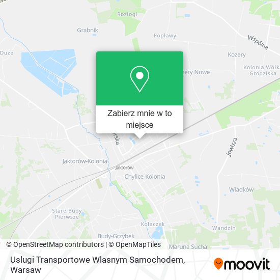 Mapa Uslugi Transportowe Wlasnym Samochodem