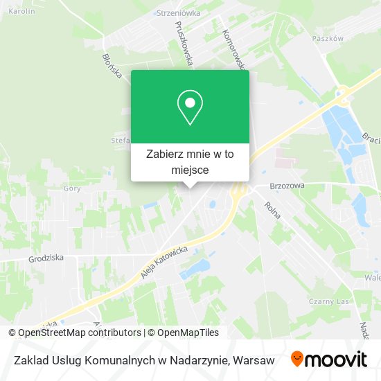 Mapa Zaklad Uslug Komunalnych w Nadarzynie