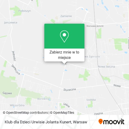 Mapa Klub dla Dzieci Urwisie Jolanta Kunert