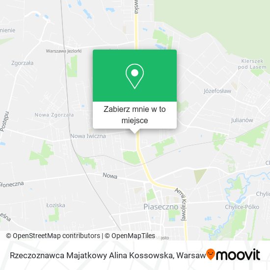 Mapa Rzeczoznawca Majatkowy Alina Kossowska