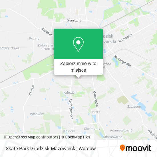 Mapa Skate Park Grodzisk Mazowiecki