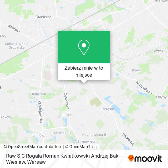 Mapa Raw S C Rogala Roman Kwiatkowski Andrzej Bak Wieslaw