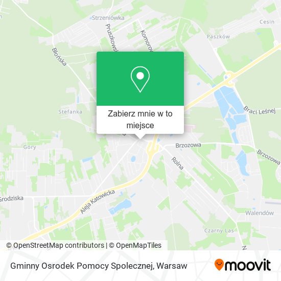 Mapa Gminny Osrodek Pomocy Spolecznej