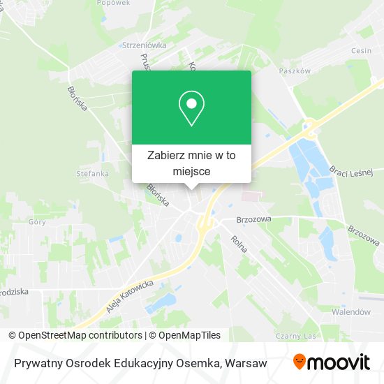 Mapa Prywatny Osrodek Edukacyjny Osemka