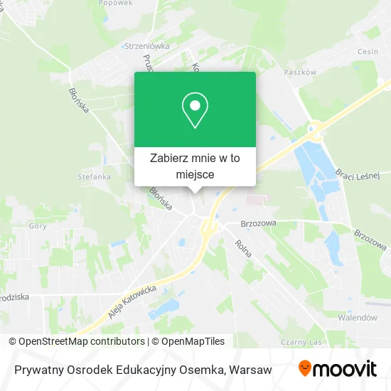 Mapa Prywatny Osrodek Edukacyjny Osemka