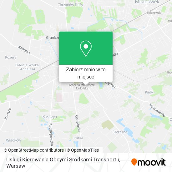 Mapa Uslugi Kierowania Obcymi Srodkami Transportu