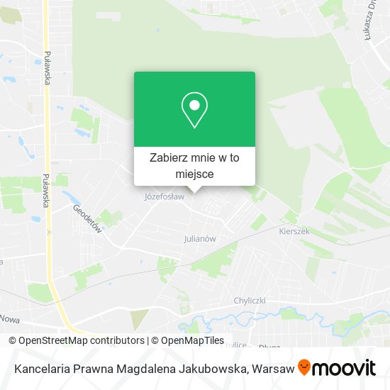 Mapa Kancelaria Prawna Magdalena Jakubowska