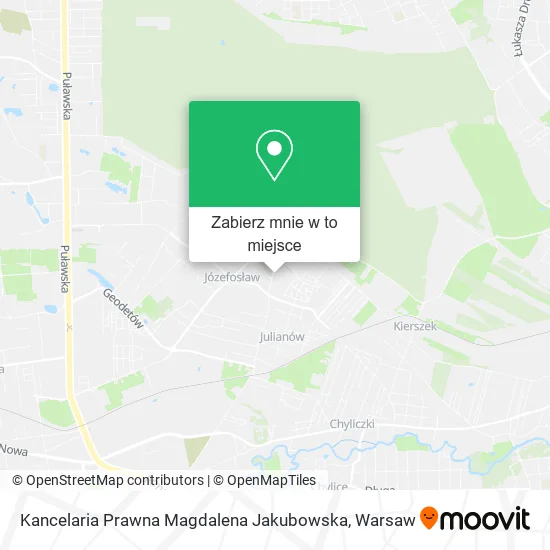Mapa Kancelaria Prawna Magdalena Jakubowska